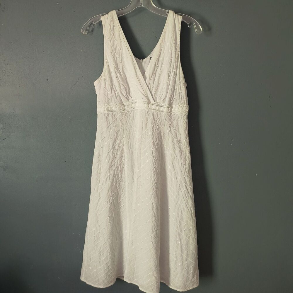 Rabbit Rabbit Rabbit Dress 10 White Floral Lace Cottagecore Boho Vacation Beach